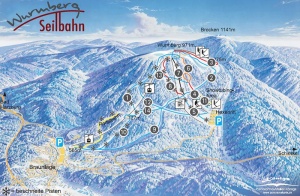 Panoramakarte Wurmberg Skigebiet