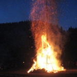 Osterfeuer im Harz