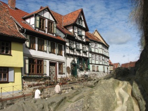 Fachwerk am Quedlinburger Schlossberg