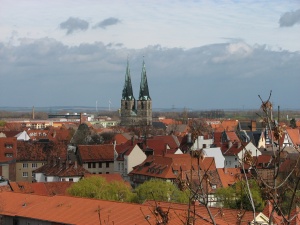 Blick über die Dächer Quedlinburgs