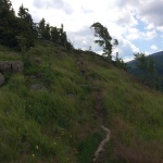 Abenteuer Wandern im Nationalpark Harz schmaler Pfad zum Scharfenstein