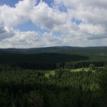 Wandern im Harz Ausblick vom Scharfenstein